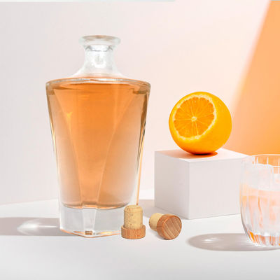 Стеклянные бутылки для водки Виски Ром Джин Коньяк Низкий MOQ 375ml 500ml 700ml 750ml