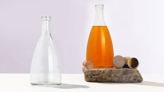 Стеклянные бутылки для водки Виски Ром Джин Коньяк Низкий MOQ 375ml 500ml 700ml 750ml