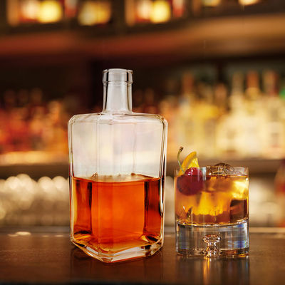 Пустой коньяк ром джин виски водка стеклянная бутылка 500 мл 700 мл 750 мл для упаковки ликера