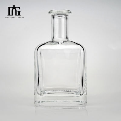 Стеклянная бутылка для джина водка текила ром бренди спиртные напитки ликер виски виски 350 мл кристалл