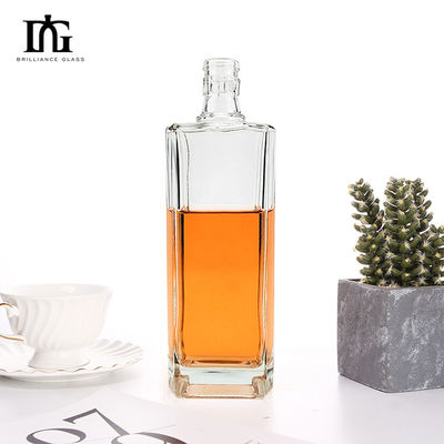 500 мл прозрачная стеклянная бутылка для роскошных вин Ликер ром Виски Джин Водка Образец предоставлен