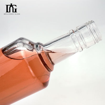 Бутылка с темным ромом уникальная 700 мл стеклянная бутылка с винтовой крышкой и приемлемым логотипом