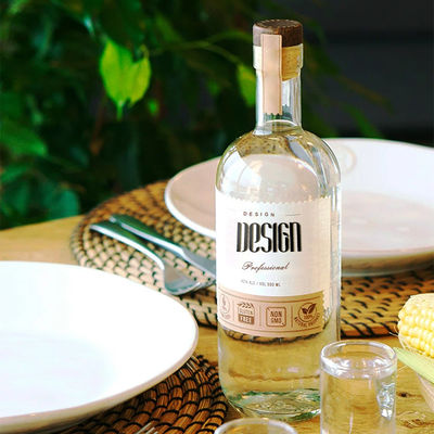 250 ml/500 ml/700 ml/750 ml Стеклянные спиртовые бутылки с уплотнителем CORK