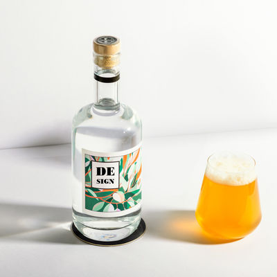 250 ml/500 ml/700 ml/750 ml Стеклянные спиртовые бутылки с уплотнителем CORK