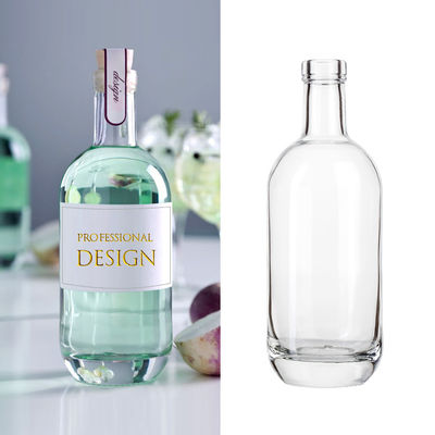 250 ml/500 ml/700 ml/750 ml Стеклянные спиртовые бутылки с уплотнителем CORK