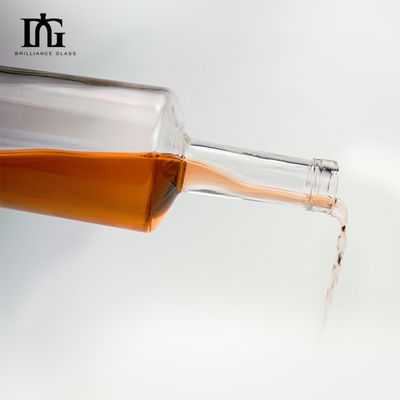 700 мл Прозрачная высокая стеклянная бутылка для ликера Виски Текила Xo Спиртные напитки Водка Джин Ром Бренди